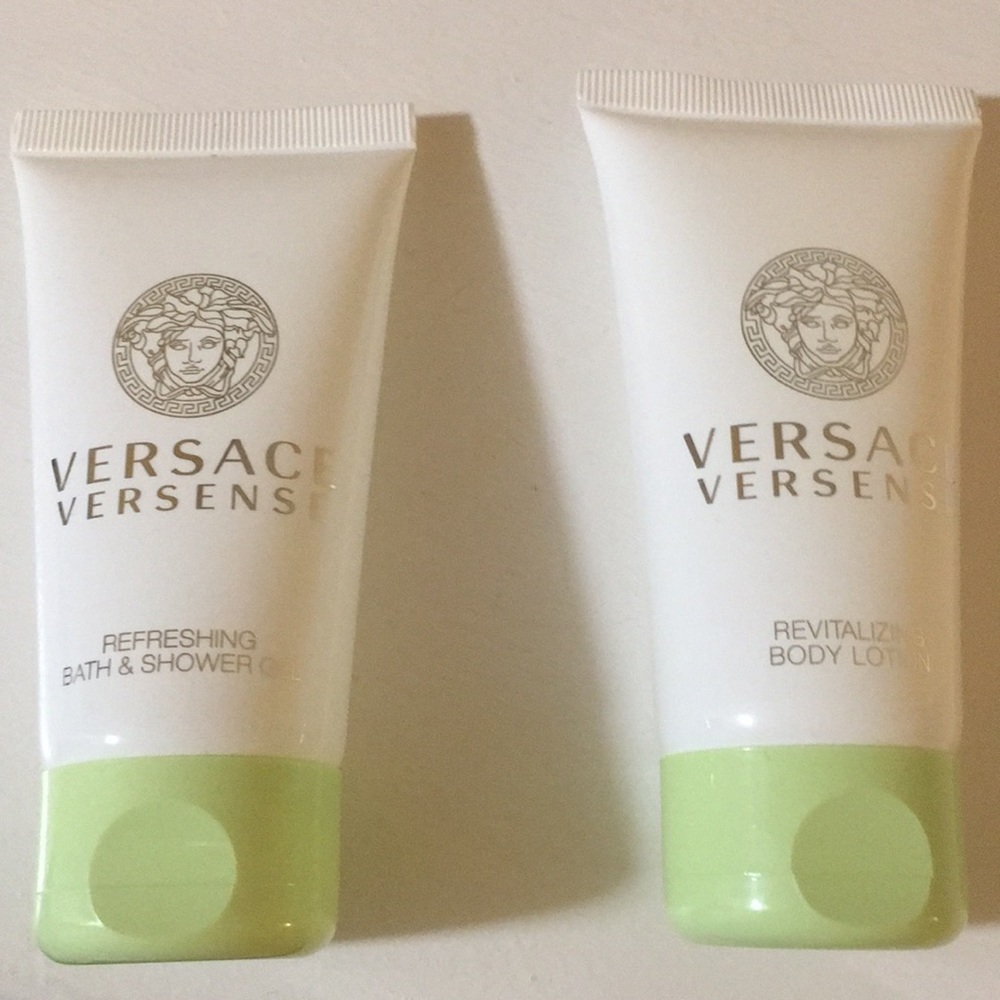 Versace bath/shower gel and body lotion